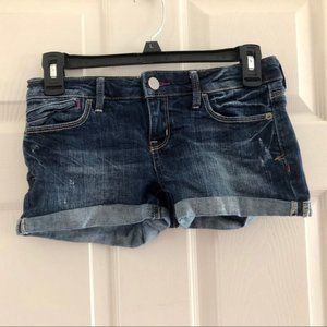 Aeropostale women’s juniors shorts denim jean 0
